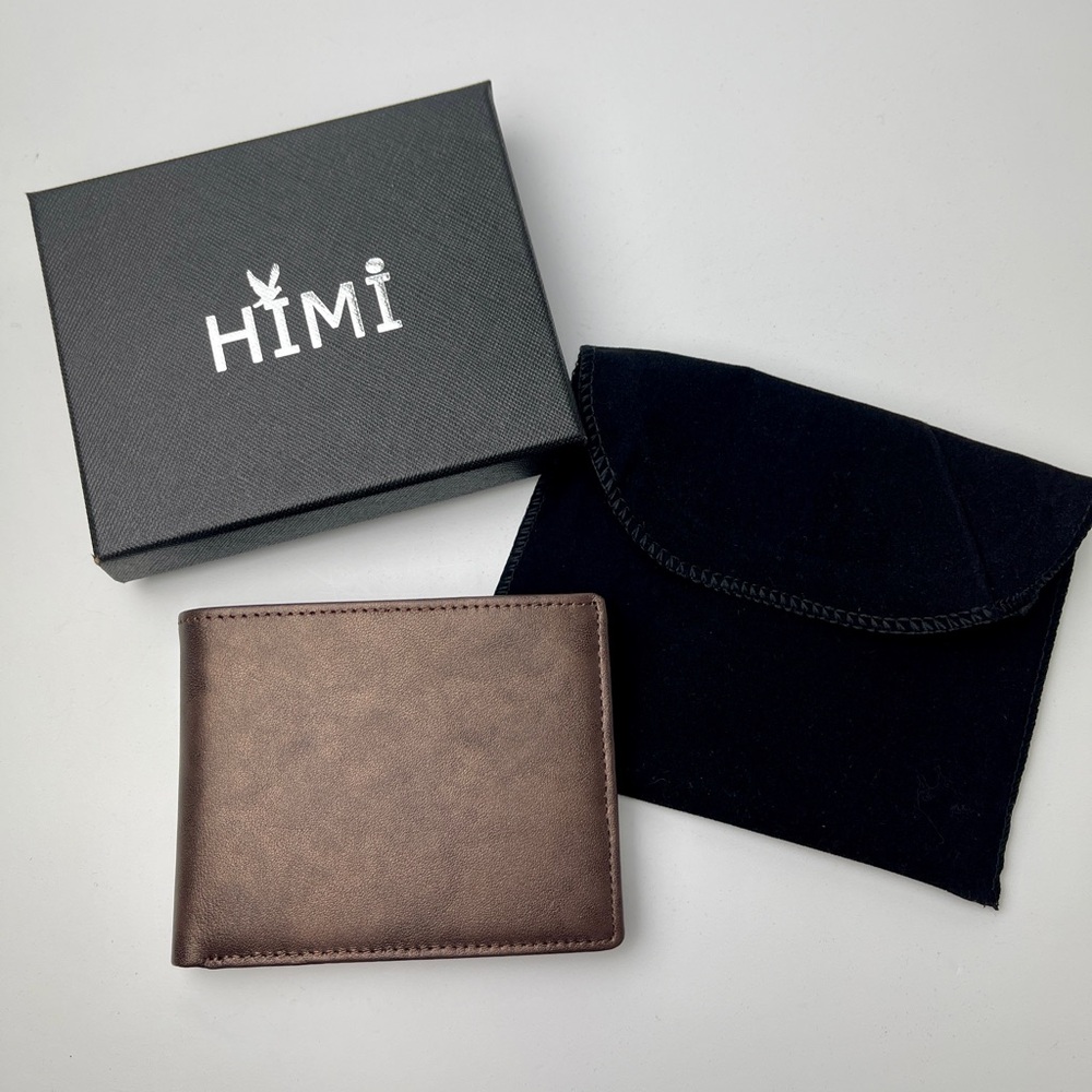 Himi Genuine Leather Men’s Wallet - RFID Blocking